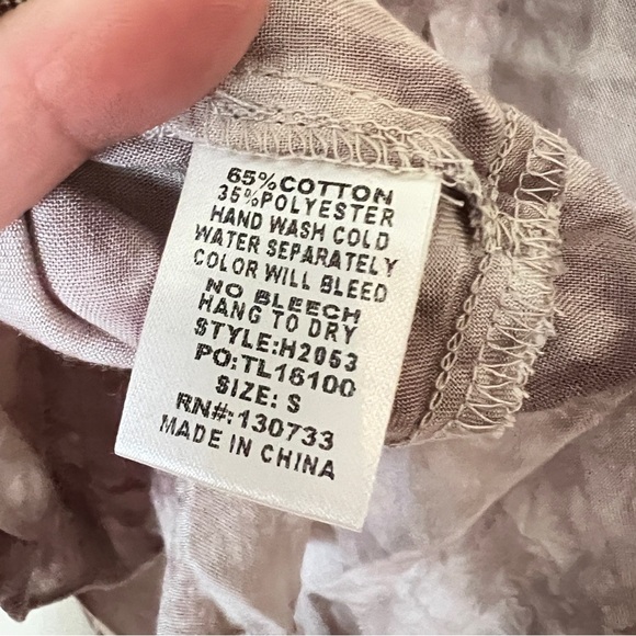 NWT Umgee Tie Dye Tank Top in Mocha Size Small Bohemian Festival Concert Beach - Picture 5 of 10